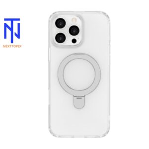 Dim Troy JM Stand iPhone 16 Pro Max MagSafe Hard Plastic Case with Flexible Edge